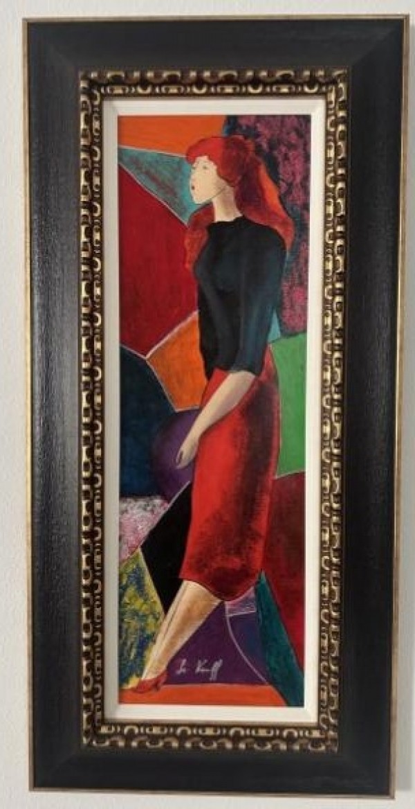 "Maryse Tender" Unique Mixed Media on Canvas
