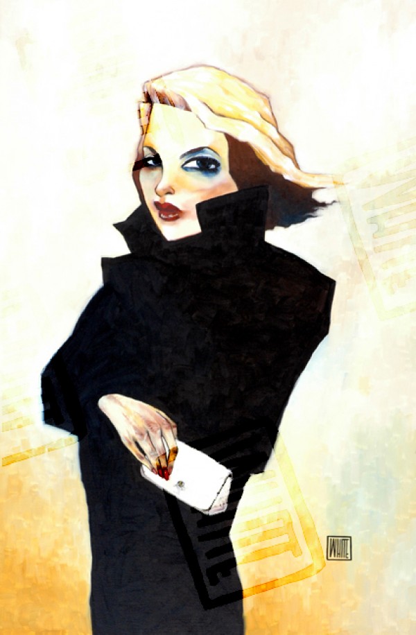 "The Lies She Tells, I Believe Them So Well" Giclee on Canvas by Todd White