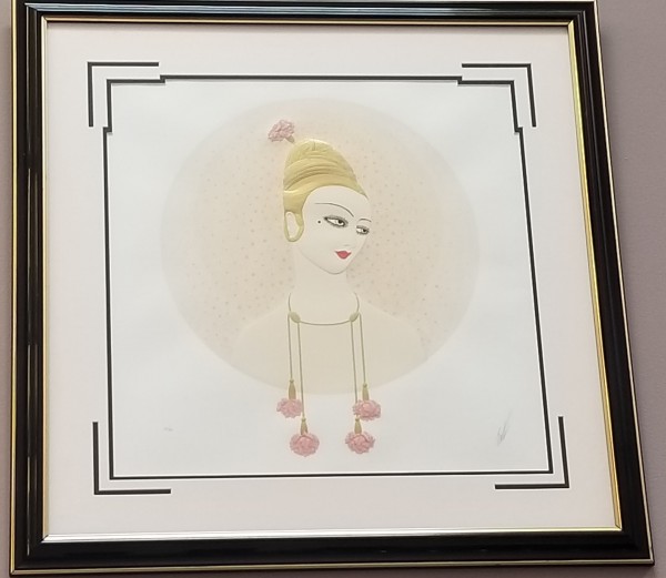 "Carnations" Serigraph on Paper by Erte