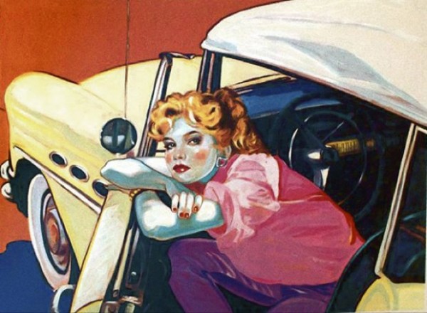 "Built Like A Buick" Serigraph by Colleen Ross