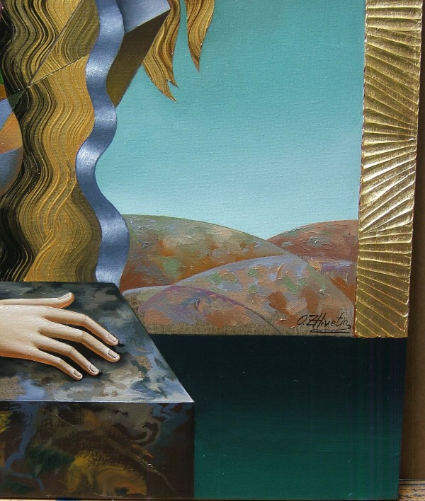"Great Emptiness" Original Mixed Media on Canvas by Oleg Zhivetin