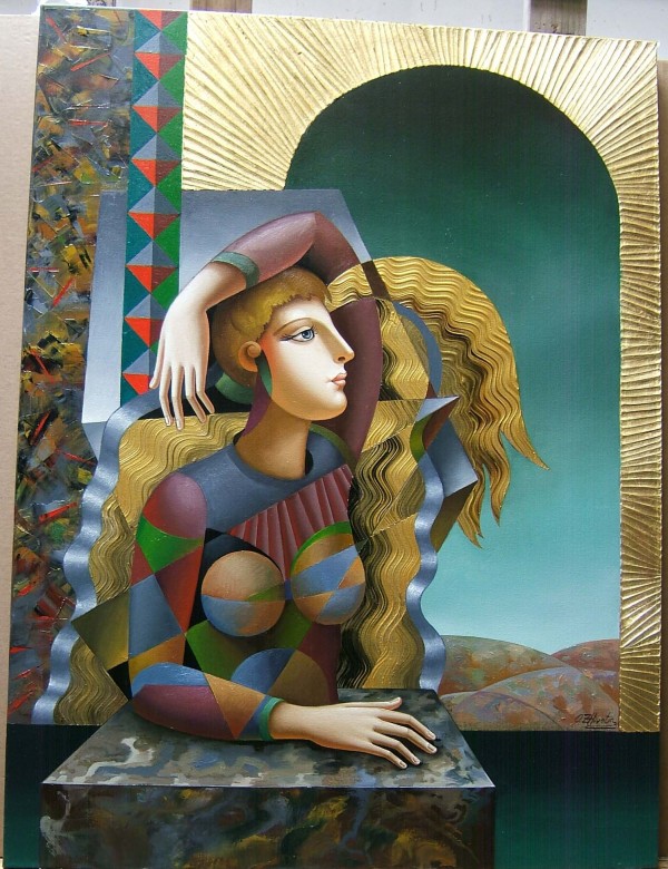 "Great Emptiness" Original Mixed Media on Canvas by Oleg Zhivetin
