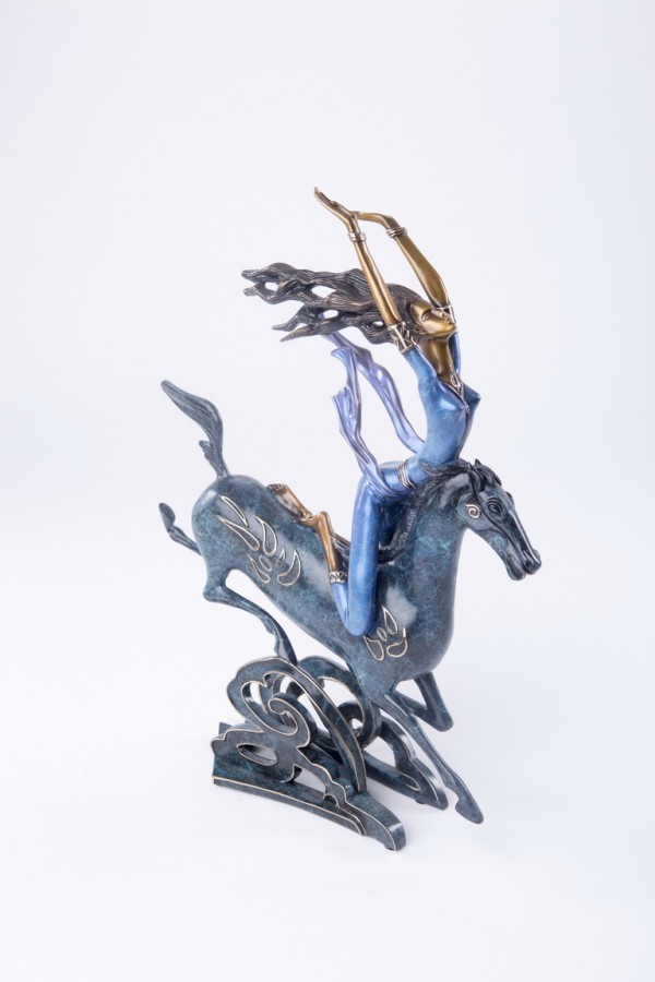 "Super Horse" Bronze Sculpture by Kuang Shao Ting