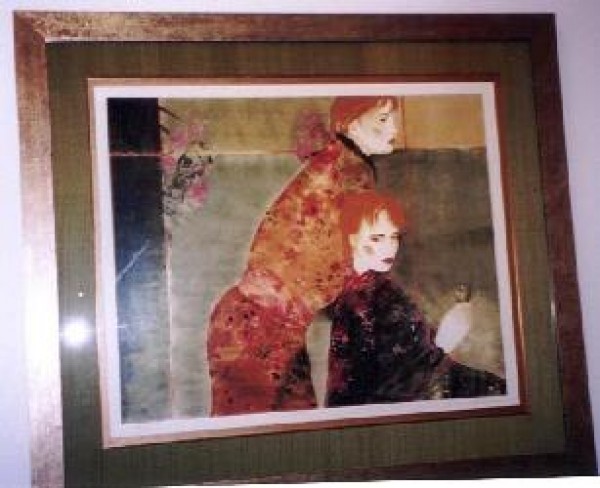 "Masquerade" Framed Serigraph by Joanna Zjawinska