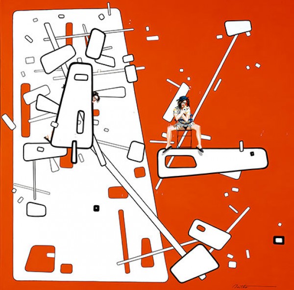 "Elle et sa Culotte" Hand-Pulled Serigraph by Philippe Bertho