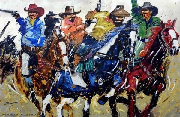 "Highway Men" Limited editions on Paper, Canvas or Aluminum by Michael Bryan
