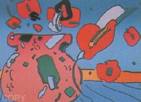 "Marilyn's Flowers I" Serigraph on Paper by Peter Max