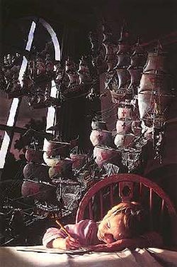 "Once Upon A Time" Canvas Transfer by Bob Byerley