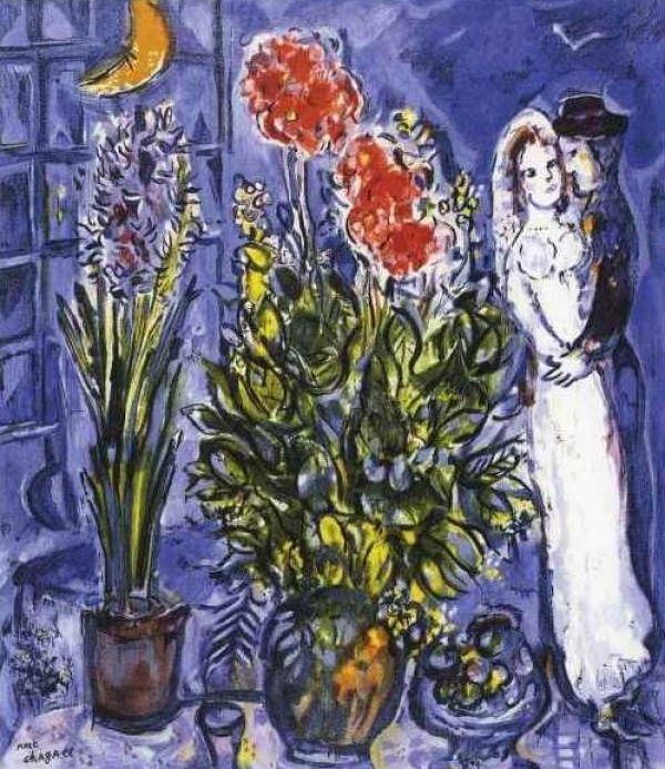 "Les Maries" Plate-Signed Lithograph by Marc Chagall