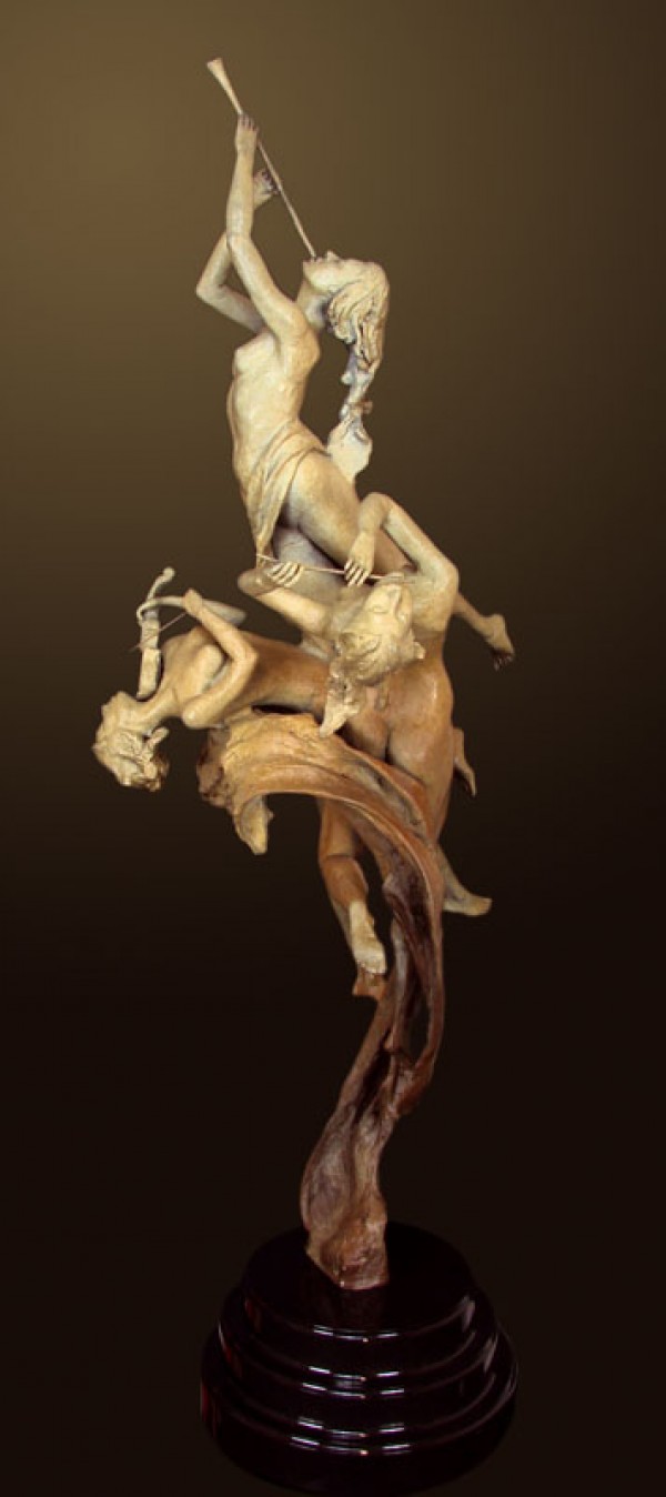 Celebration  bronze sculpture by Tuan