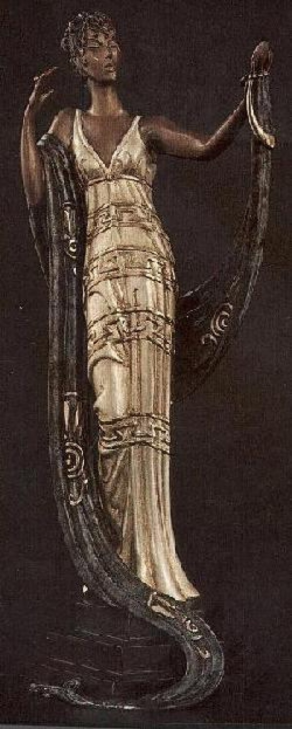 "La Coquette" Bronze Sculpture by Erte
