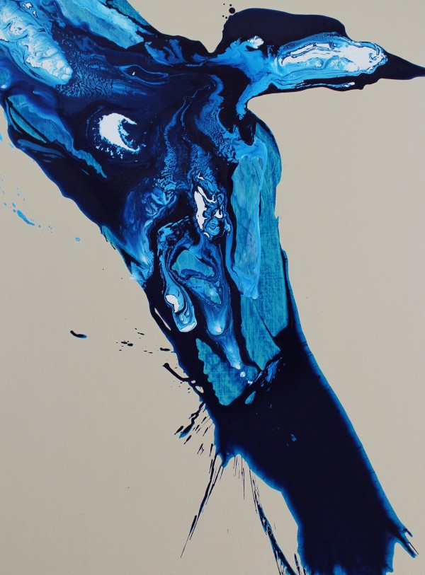 "She Was All Blue Shadowed" 2019 Original Acrylic on Canvas by Mark Erickson