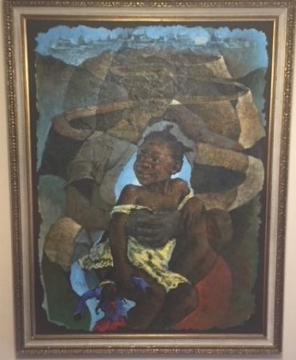 "Orphan" Original Acrylic on Canvas by Lionel  Laurenceau