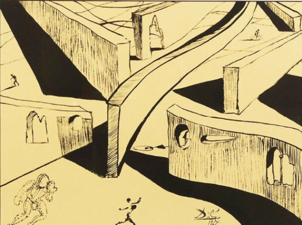 “Destino #63” Serigraph on Wove Paper by Salvador Dali and signed by Roy Disney