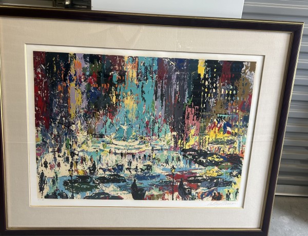 LeRoy Neiman "Plaza Square" 1985