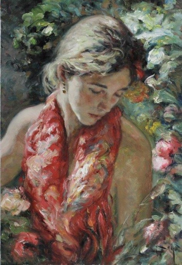 "Primavera" Original Oil on Canvas by Royo