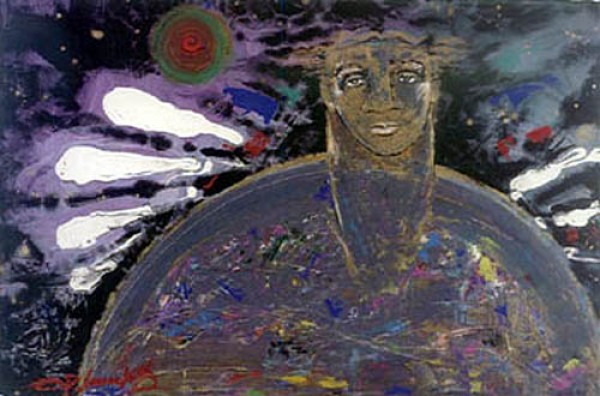 "Inquietos Luceros" Original Embellished Multiple Print by Orlando, AB