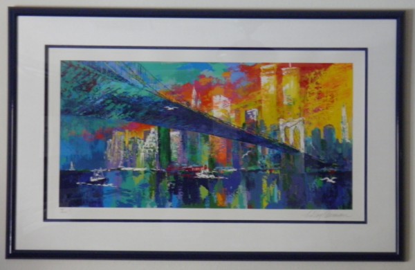 "Brooklyn Bridge" Limited Edition Framed Serigraph by LeRoy Neiman