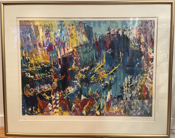 Regatta of the Gondoliers Serigraph on Paper by LeRoy Neiman