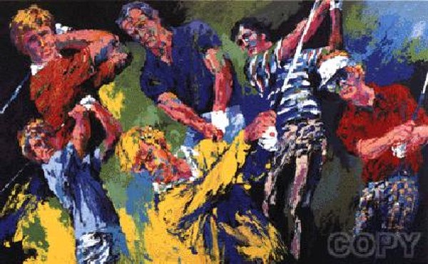 "Golf Winners" Serigraph by LeRoy Neiman