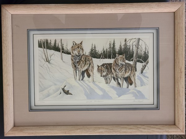 "Winter Shadows" Etching by David Chapple