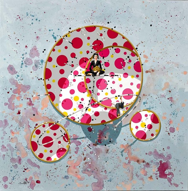 "Let's Be Zen" Pigment Print on Canvas by Philippe Bertho