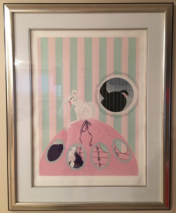 "Deception" serigraph on paper by Erte