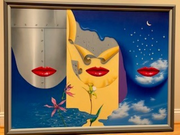 "Three Faces" Original Acrylic on Canvas by Rick Garcia