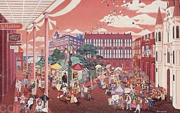 "Portraits In The Park" Serigraph by Melanie Taylor Kent