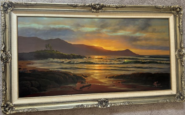 “Kahana West Maui” Original Oil on Panel by Christian Riese Lassen