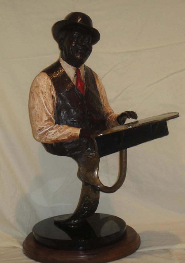 "Fats Waller" Bronze Sculpture by Ed Dwight