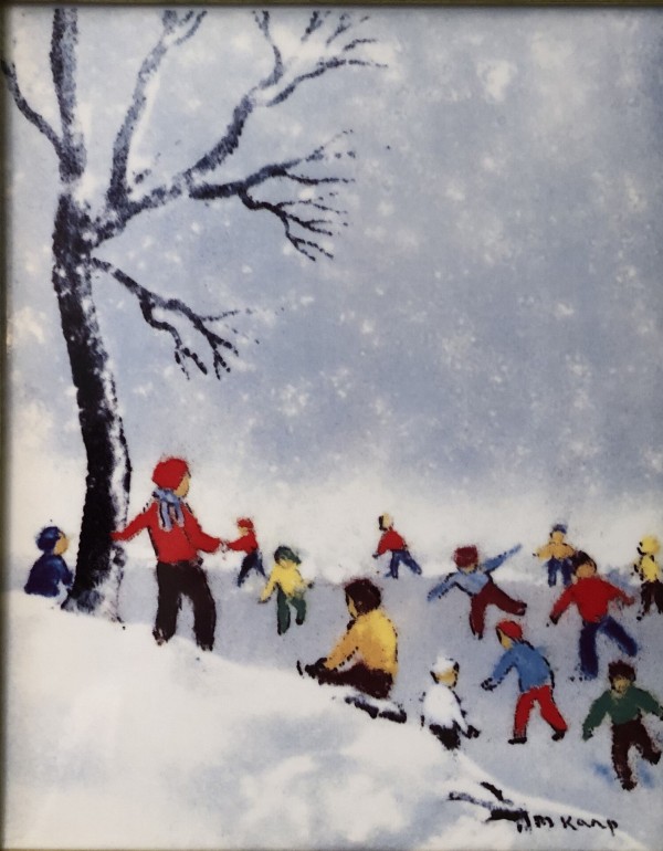 "Winter" From the "Four Seasons" Porcelain prints by Max Karp