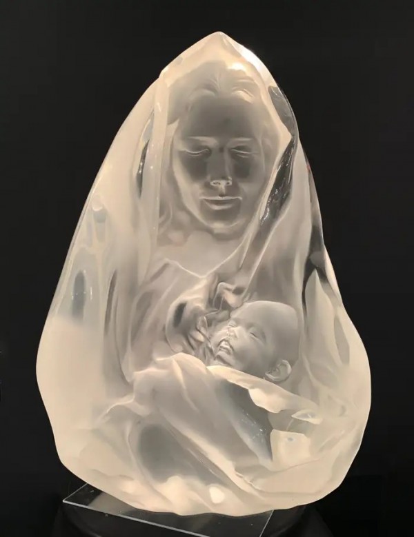 "Mother & Child" Acrylic Sculpture by Frederick Hart