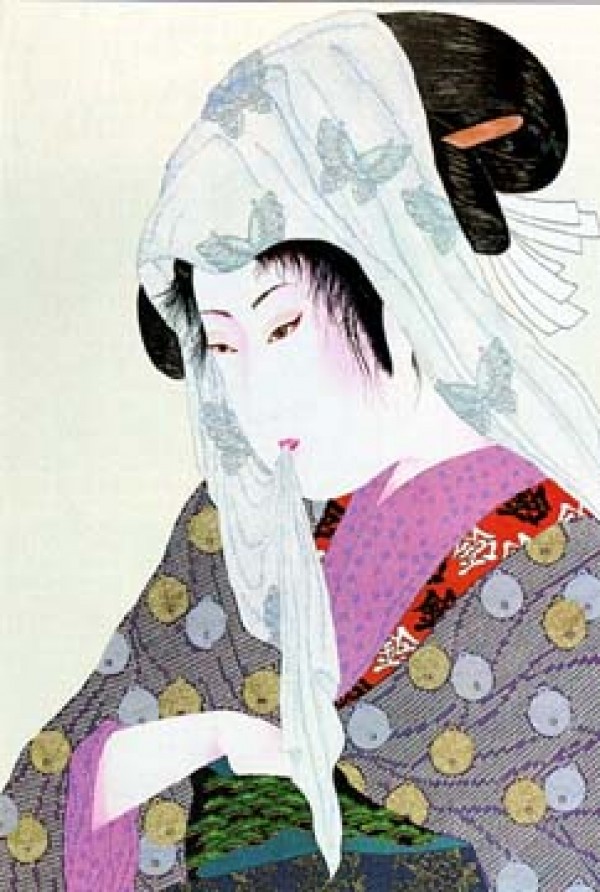 "Loves Discretion" Mixed Media Graphic by Hisashi Otsuka