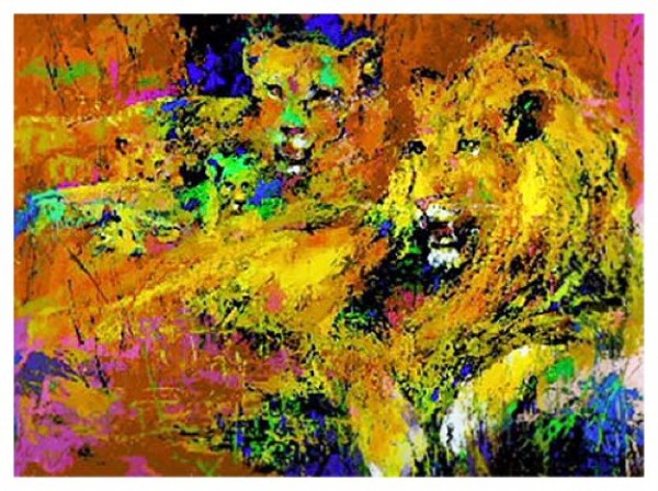 "The Royal Family" Serigraph by LeRoy Neiman