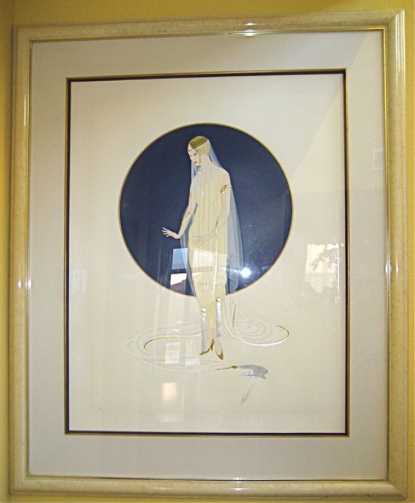 "Devotion" Framed Limited Edition Serigraph by Erte