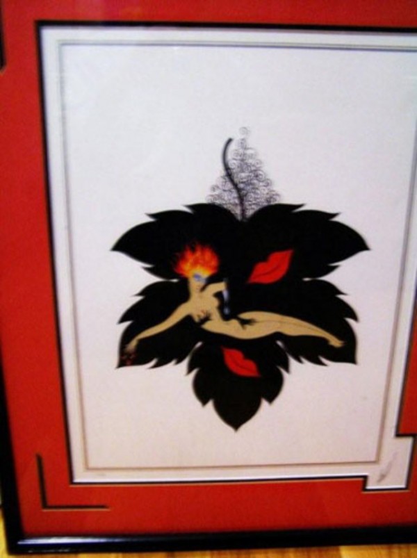 "Lust"  Framed Serigraph from the Seven Deadly Sins Suite by Erte