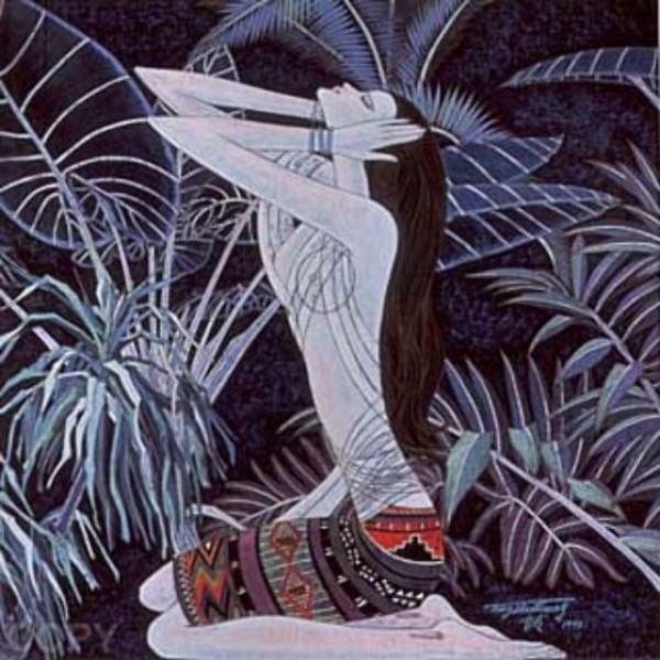 "Return to Paradise" Serigraph on Paper by Ting Shao Kuang