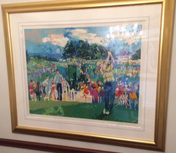 "April at Augusta" serigraph by LeRoy Neiman