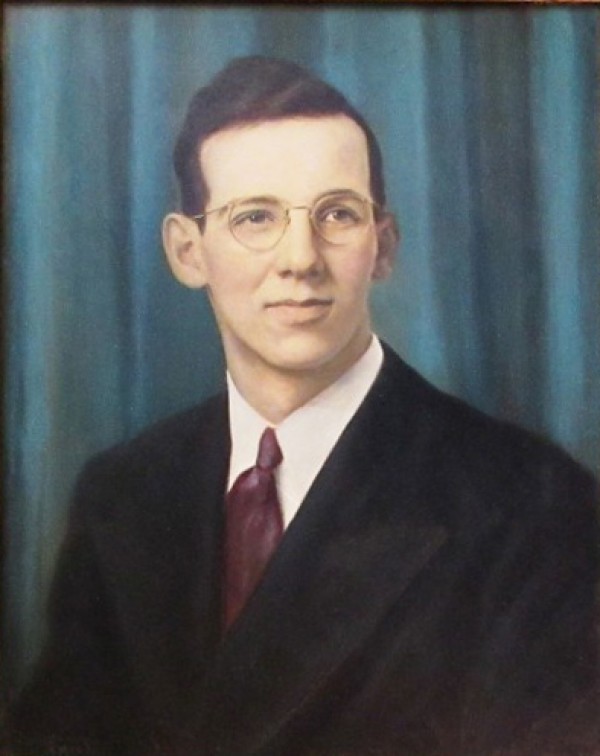 Original Oil on Board Portrait of a Man 1944 by Emil Hermann