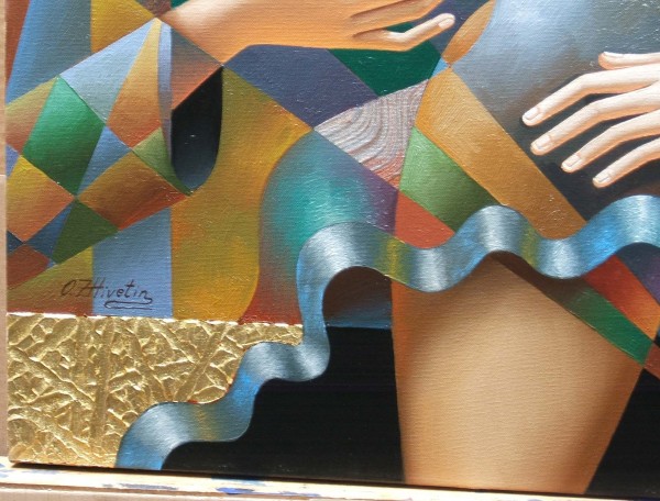 "This is for You" Original Mixed Media on Canvas by Oleg Zhivetin