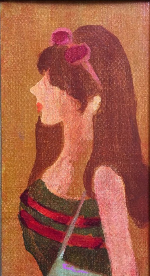 "Hippie" Original Acrylic on Canvas by Gustav Likan