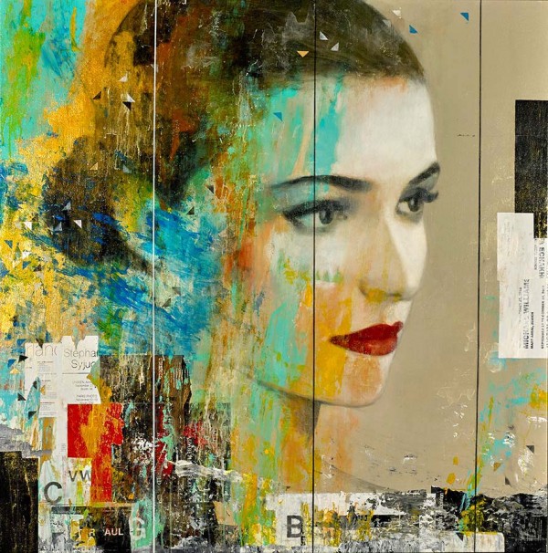 "Between The Lines" Pigment print on canvas by Francois Fressinier