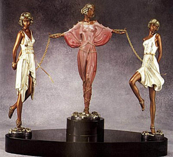 "Printemps" a Bronze Sculpture by Erte