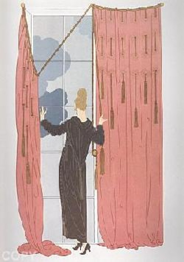 "Cloudy Morning" Serigraph on Paper by Erte