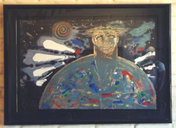 "Inquietos Luceros" Original Embellished Multiple Print by Orlando, AB