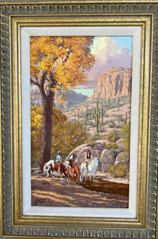 Apache Trail, Original Oil on Canvas by Ron Stewart