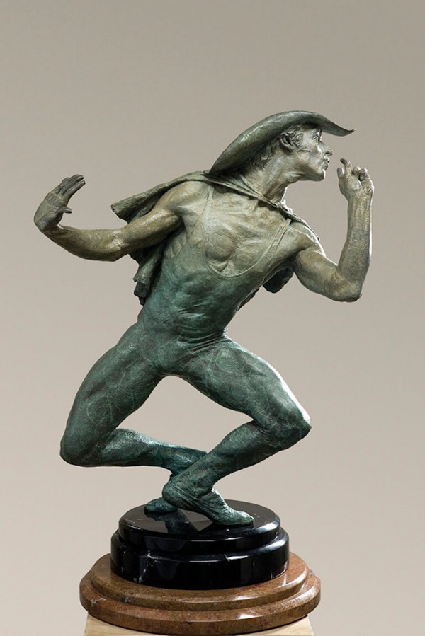 "White Face" 1/2 Life Size Bronze Sculpture by Richard MacDonald