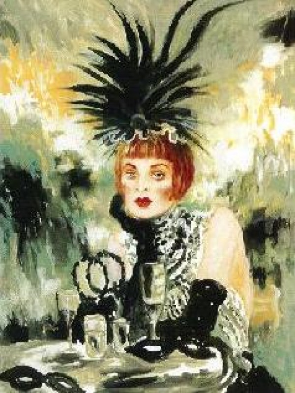 "Lola" Serigraph on Canvas from the Moulin Rouge Suite 