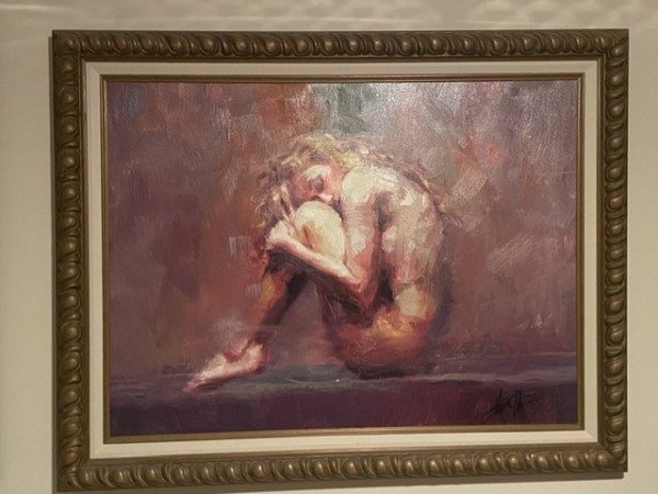 "Comfort" Hand Embellished Giclee on Canvas by Henry Asencio